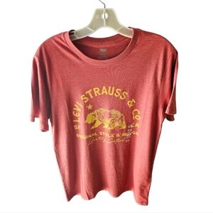 Levi's Classic Graphic Mens Rust T-shirt Size S Classic Tee
